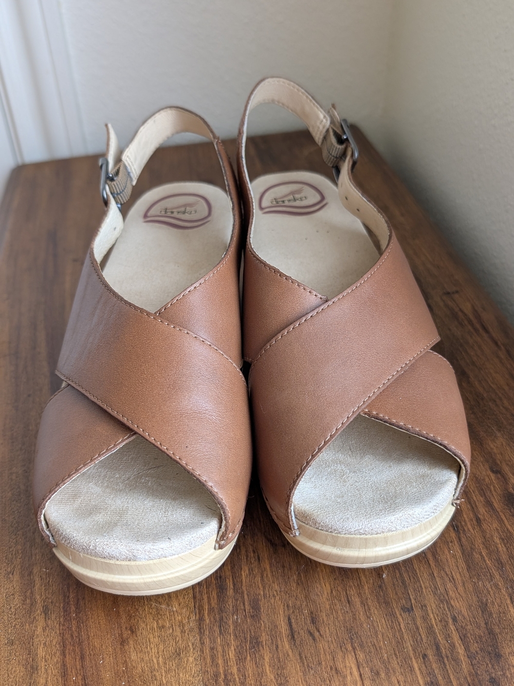 Dansko Brown Wedge Sandals